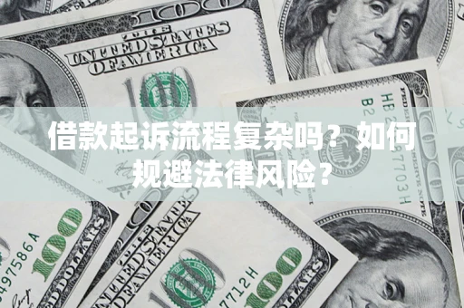 武汉借款起诉流程复杂吗？如何规避法律风险？