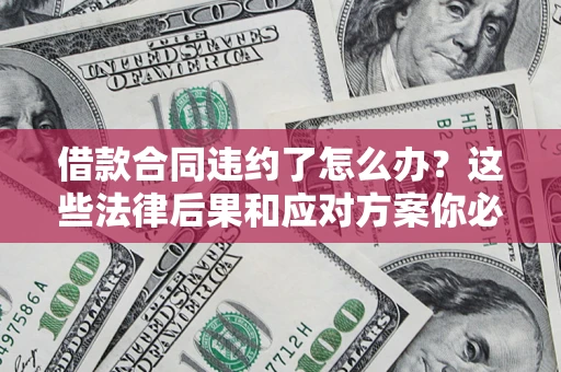 武汉借款合同违约了怎么办？这些法律后果和应对方案你必须知道