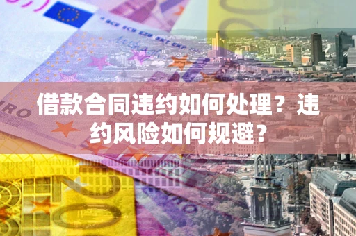武汉借款合同违约如何处理？违约风险如何规避？