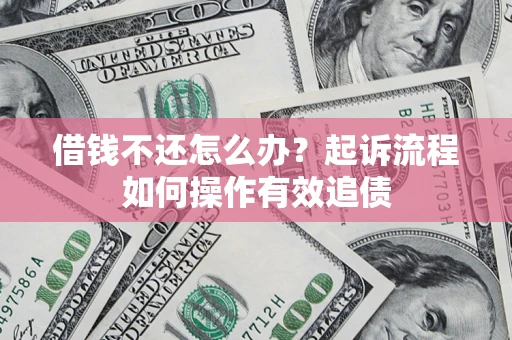 武汉借钱不还怎么办？起诉流程如何操作有效追债