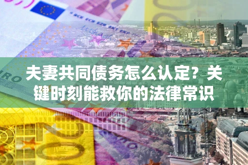 武汉夫妻共同债务怎么认定？关键时刻能救你的法律常识
