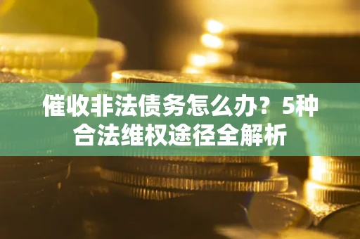 武汉催收非法债务怎么办？5种合法维权途径全解析