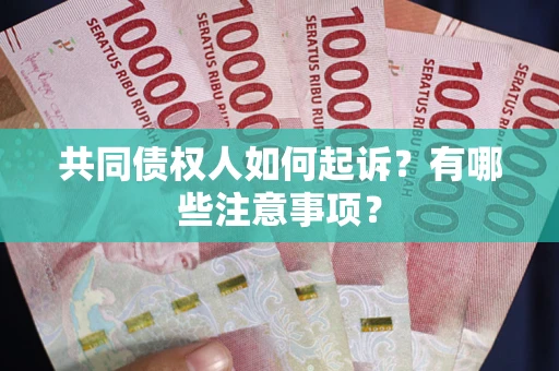 武汉共同债权人如何起诉？有哪些注意事项？